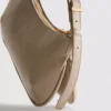 Bolso de hombro curvo de imitación de cuero