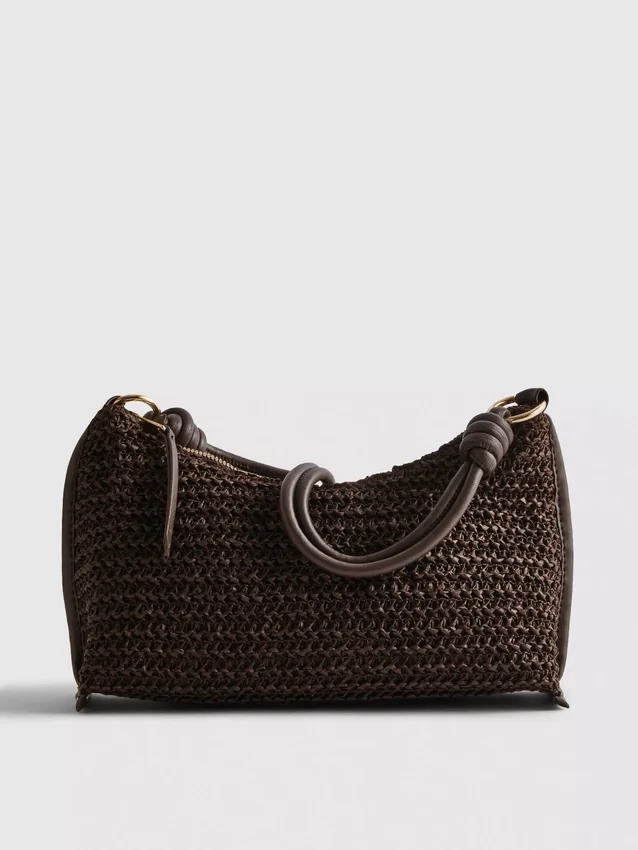 Bolso de hombro tejido