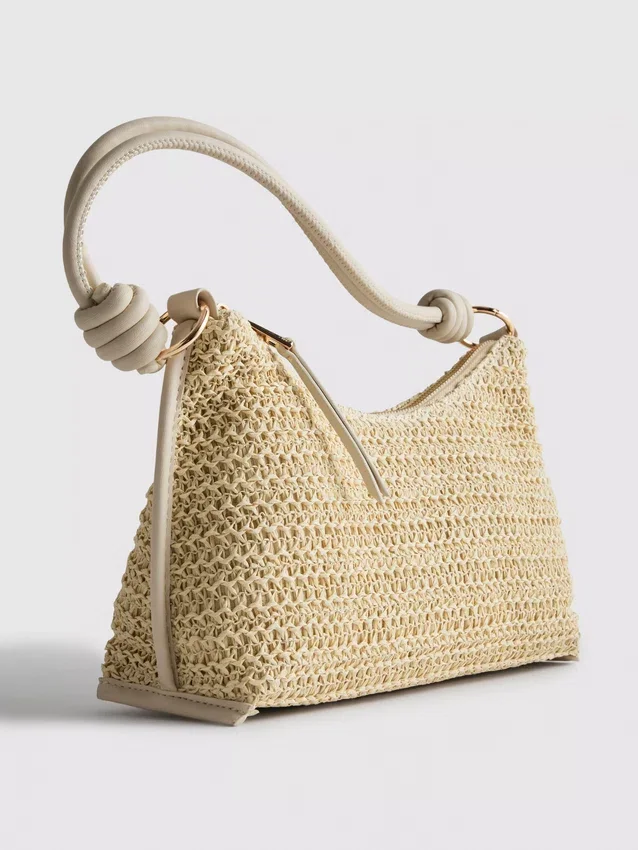 Bolso de hombro tejido