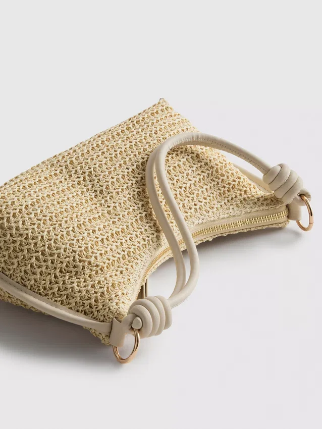 Bolso de hombro tejido