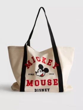 Bolso de lona con diseño gráfico «Mickey y sus amigos» de Disney, tamaño XL