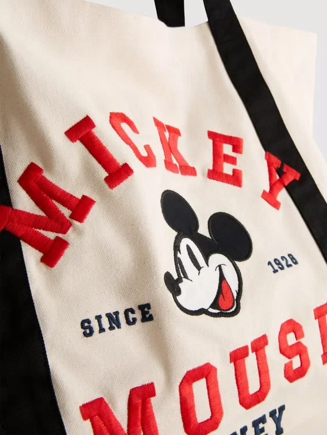 Bolso de lona con diseño gráfico «Mickey y sus amigos» de Disney, tamaño XL
