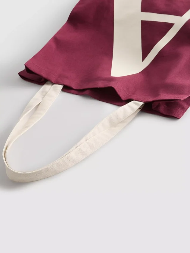 Bolso de lona con iniciales