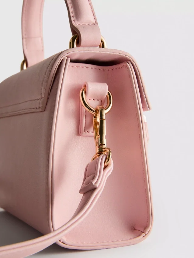 Bolso de piel sintética con asa superior