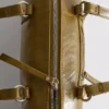Bolso tipo bombín de imitación de cuero con efecto desgastado