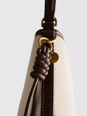 Bolso tipo cubo de imitación de cuero