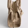 Bolso tipo tote con efecto cocodrilo