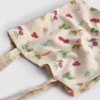 Bolso tipo tote con estampado vegetal