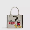 Bolso tipo tote de imitación de cuero de Mickey y sus amigos de Disney