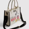 Bolso tipo tote de imitación de cuero de Mickey y sus amigos de Disney