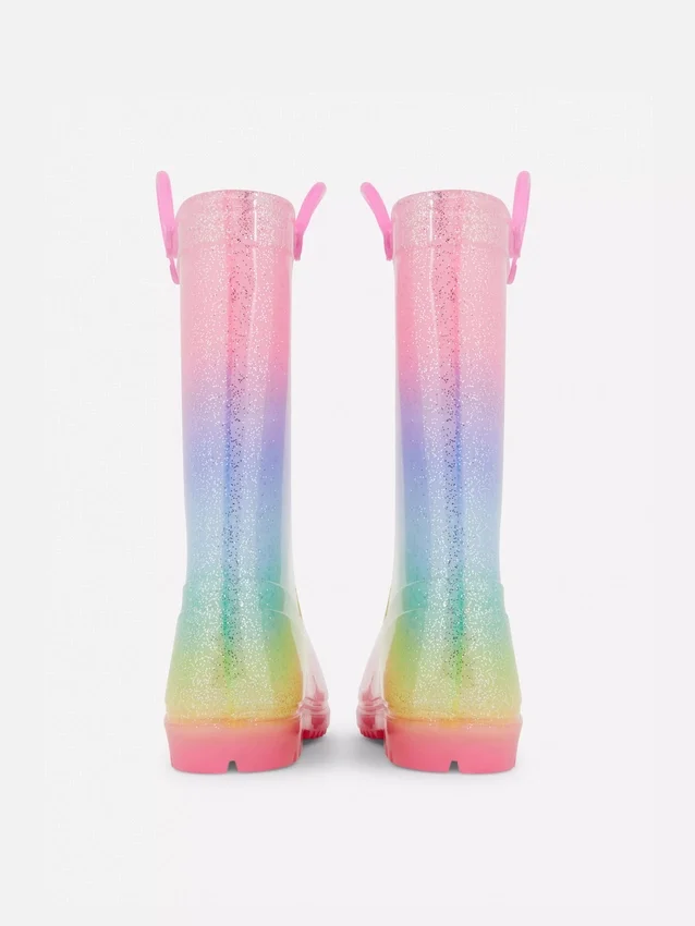 Botas de lluvia con purpurina Ombra