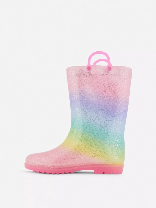 Botas de lluvia con purpurina Ombra