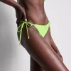Braguita de bikini con lazo lateral y cuentas