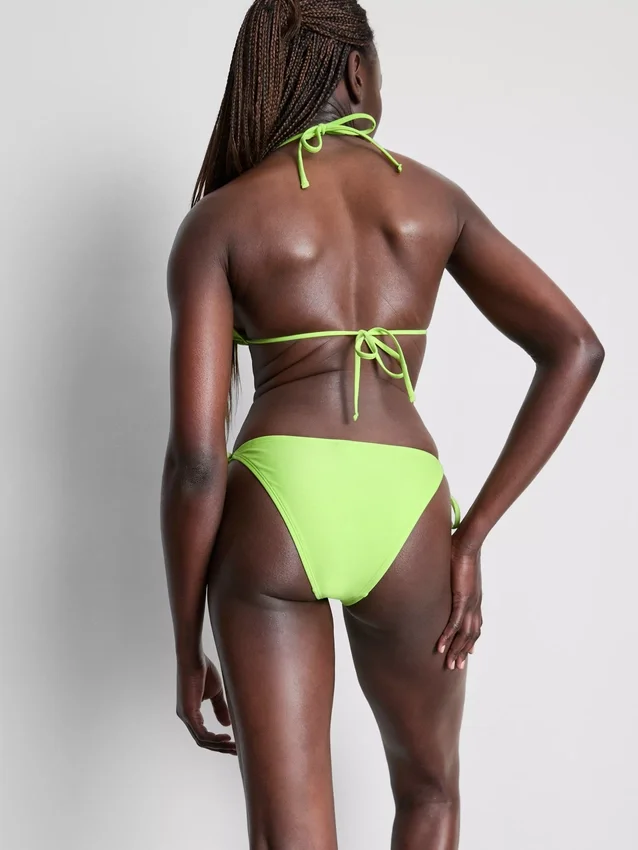 Braguita de bikini con lazo lateral y cuentas