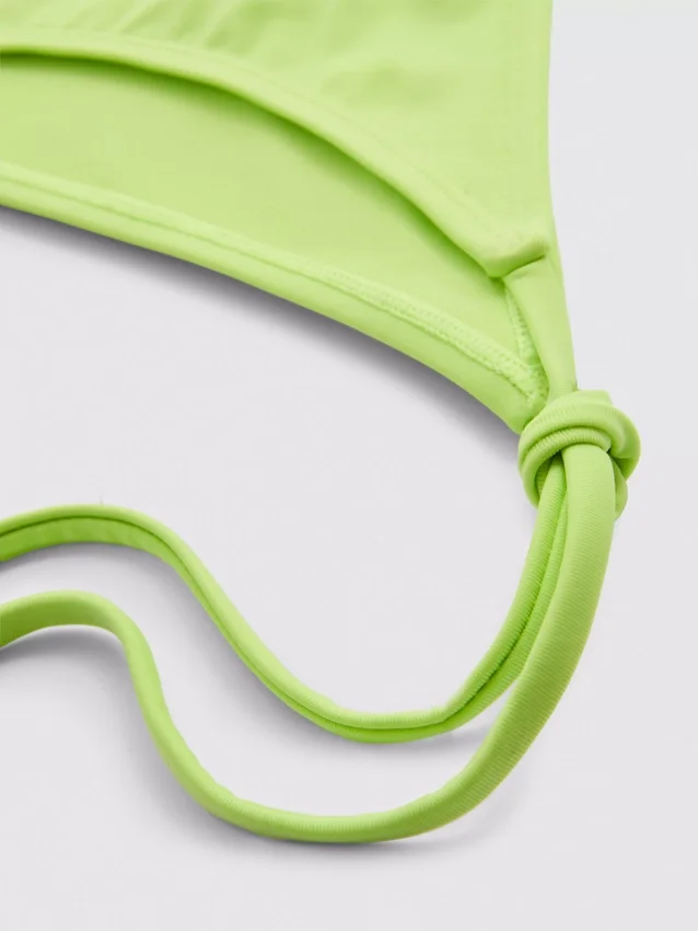 Braguita de bikini con lazo lateral y cuentas