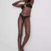 Braguita de bikini tipo tanga con fruncidos