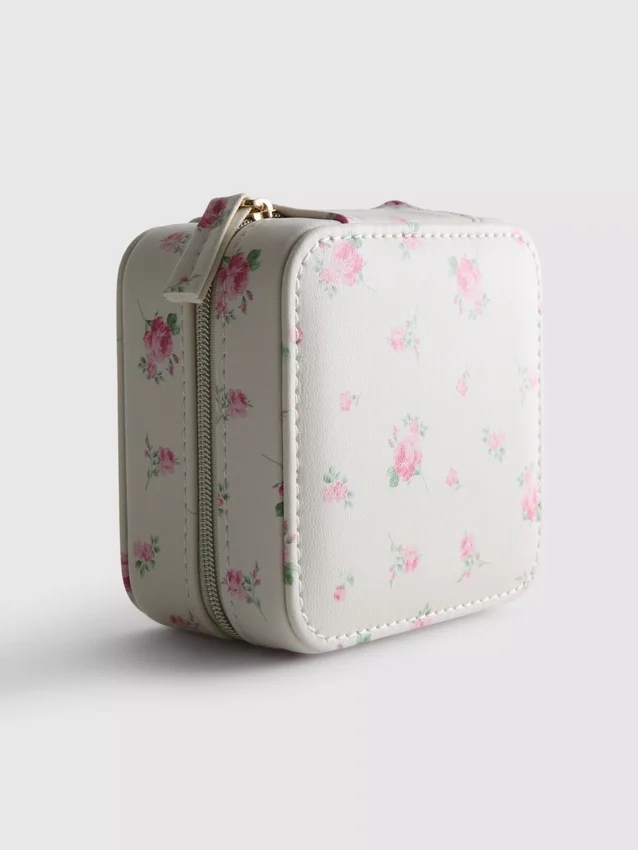 Caja de joyas estampada