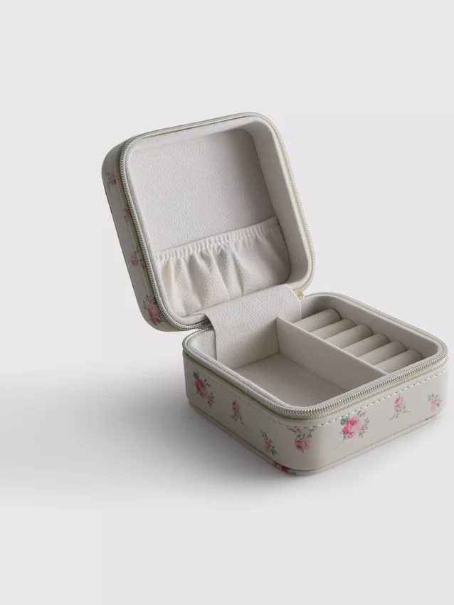 Caja de joyas estampada