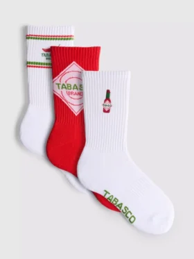 Calcetines Tabasco, paquete de 3