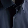 Camisa ajustada elástica con botones
