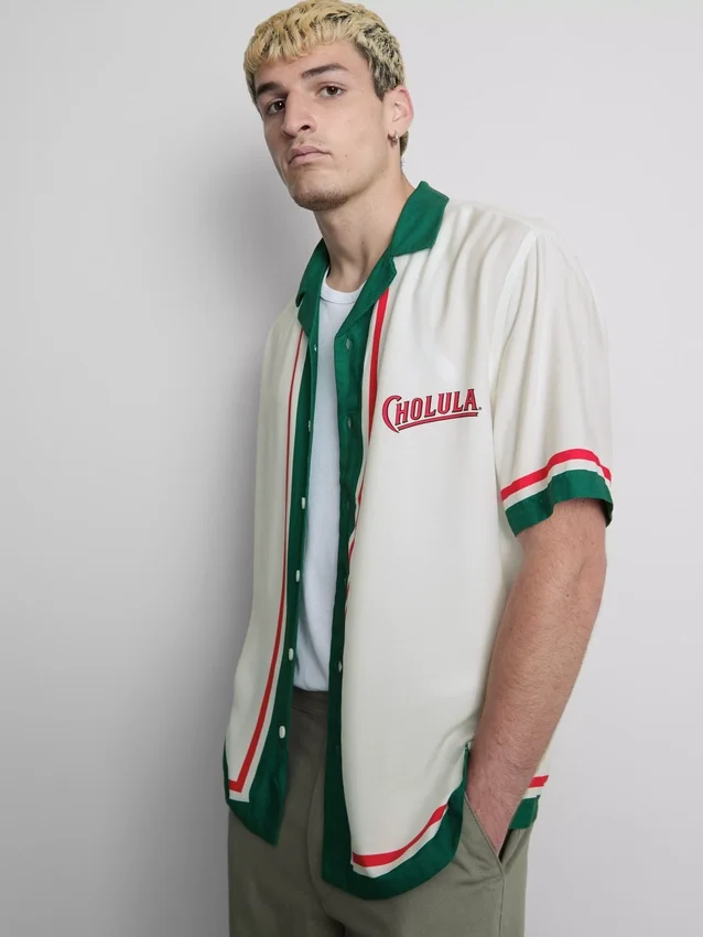 Camisa Cholula con cuello revere
