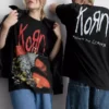 Camisa con diseño gráfico de Korn