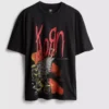 Camisa con diseño gráfico de Korn