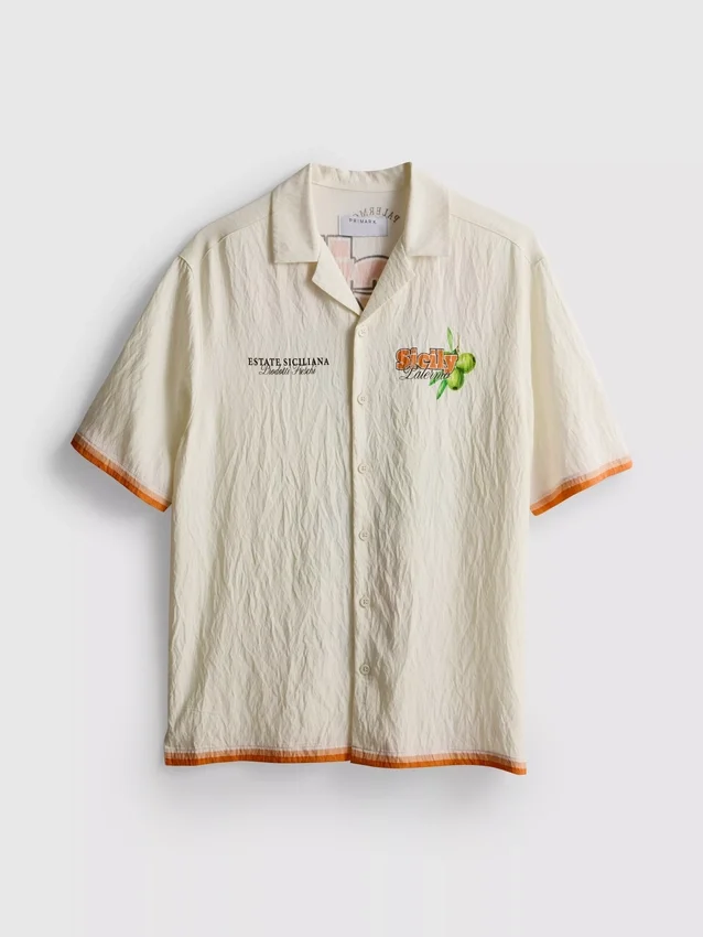 Camisa con estampado de Sicilia