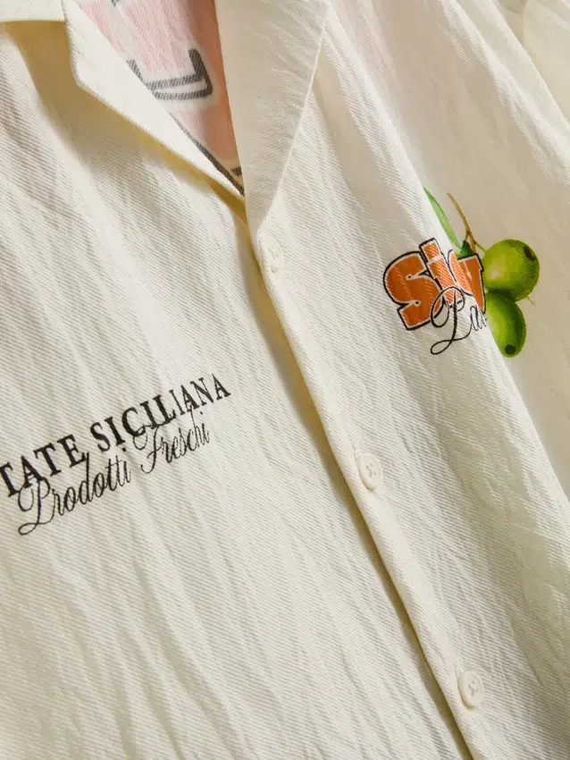 Camisa con estampado de Sicilia