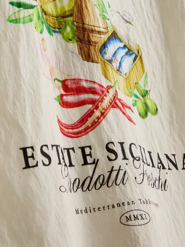 Camisa con estampado de Sicilia