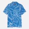 Camisa de crepé estampada
