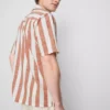 Camisa de cuello rever a rayas