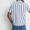 Camisa de cuello rever a rayas