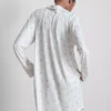 Camisa de dormir holgada estilo boyfriend con estampado