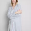 Camisa de dormir oversize a rayas estilo boyfriend