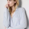 Camisa de dormir oversize a rayas estilo boyfriend