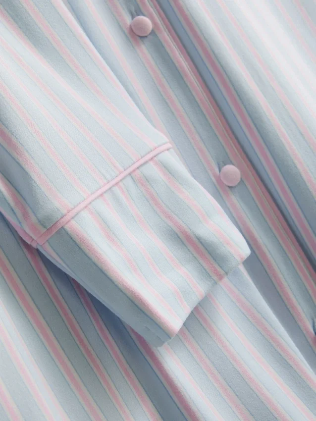 Camisa de dormir oversize a rayas estilo boyfriend