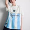 Camisa de fútbol argentina con cuello