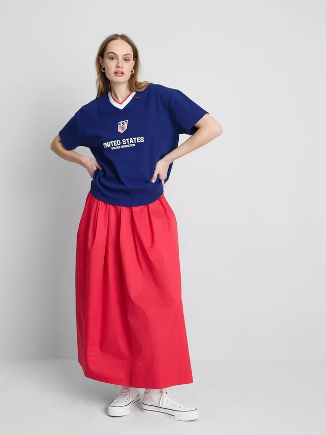 Camisa de fútbol de algodón de la Federación de Fútbol de EE. UU.