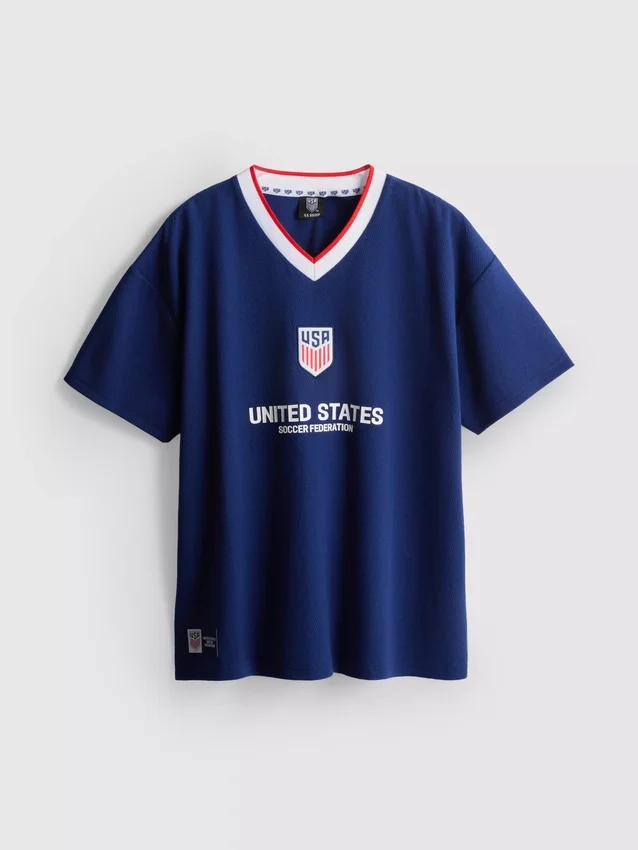 Camisa de fútbol de algodón de la Federación de Fútbol de EE. UU.