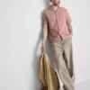 Camisa de manga corta con textura