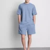 Camisa de manga corta con textura