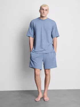 Camisa de manga corta con textura