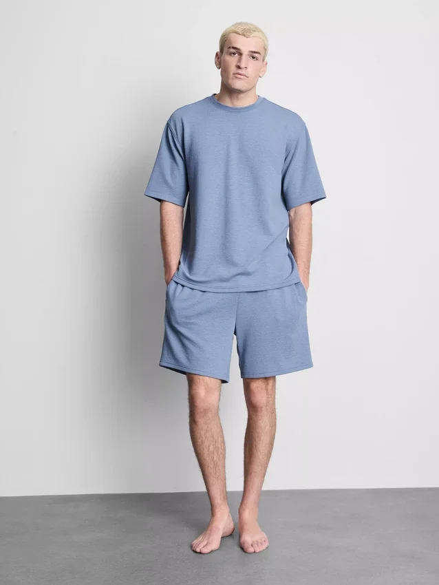 Camisa de manga corta con textura