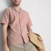 Camisa de manga corta con textura