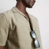 Camisa de manga corta con textura