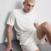 Camisa de manga corta con textura