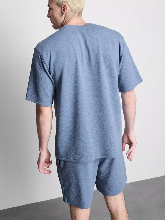 Camisa de manga corta con textura