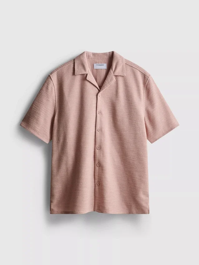 Camisa de manga corta con textura