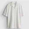 Camisa de manga corta con textura